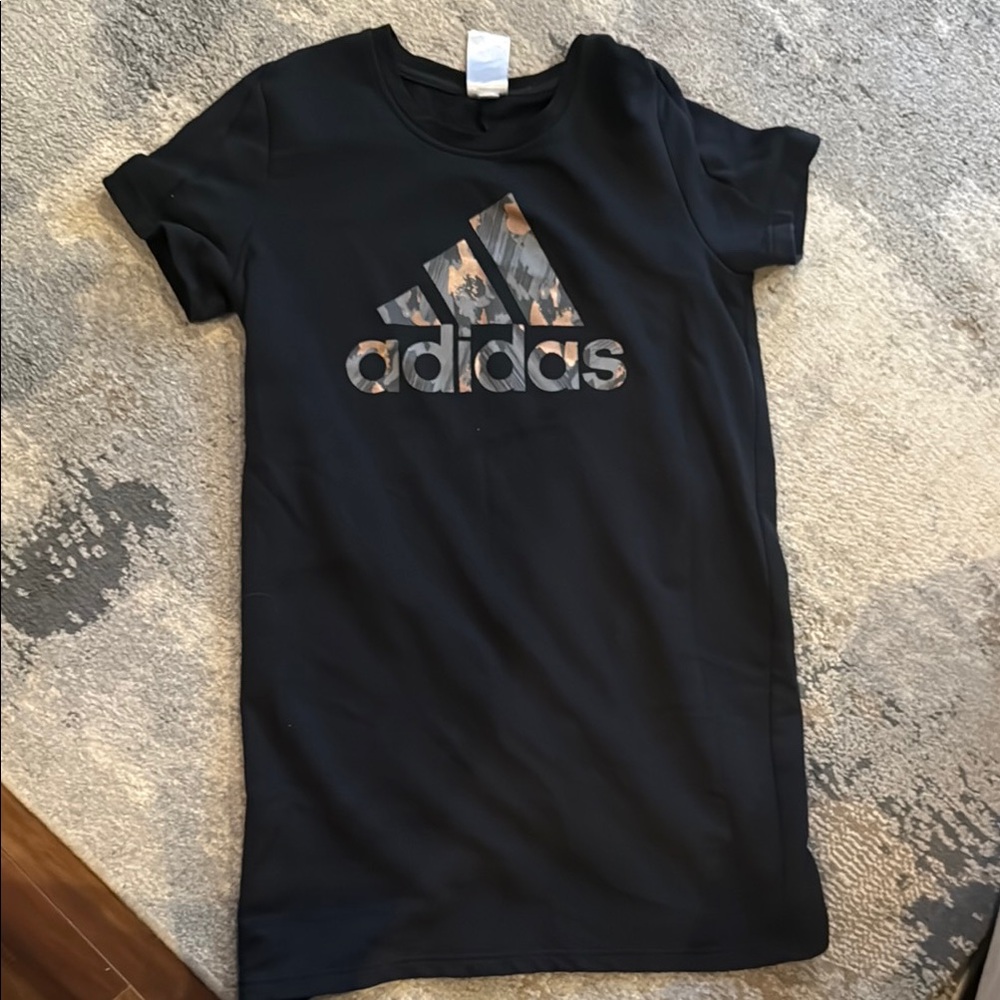 Adidas Black Graphic Logo Dress